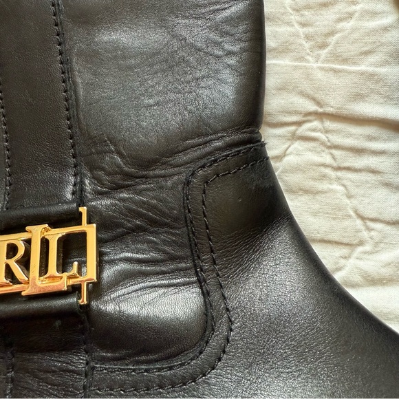 Lauren Ralph Lauren Women’s Signature Black Riding Boots - Picture 5 of 17